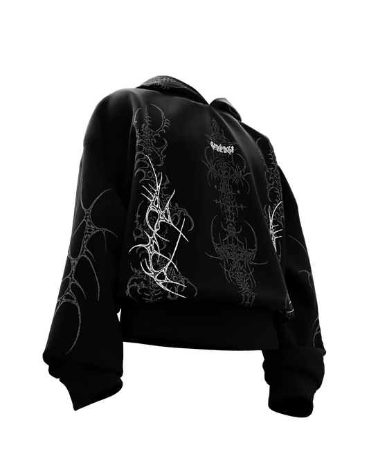 Arcane Black Oversized Hoodie