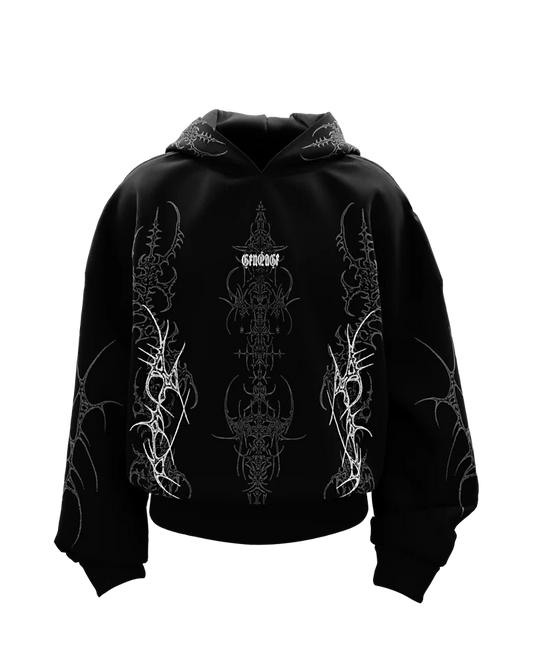Arcane Black Oversized Hoodie
