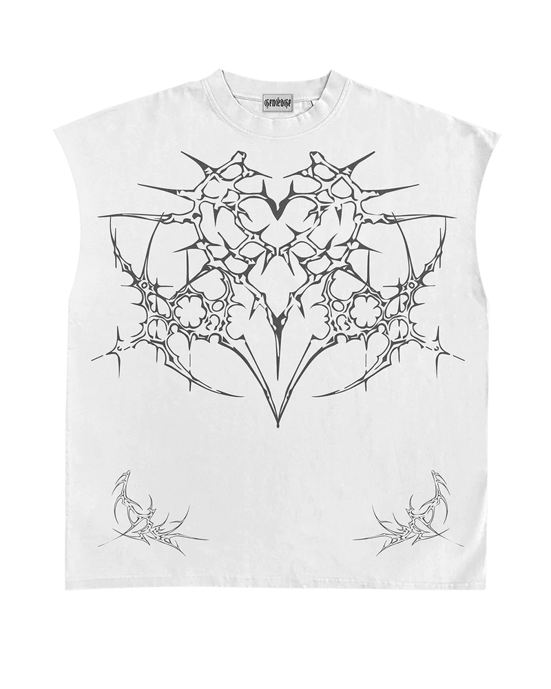 Kyron White Boxy Vest