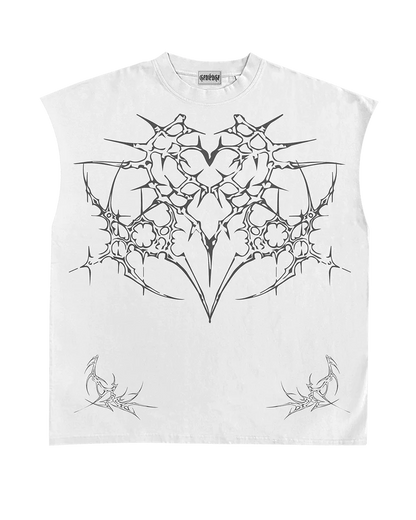 Kyron White Boxy Vest