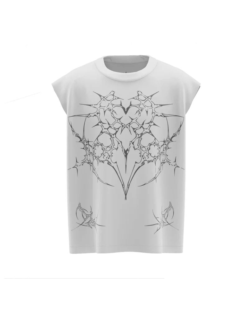 Kyron White Boxy Vest