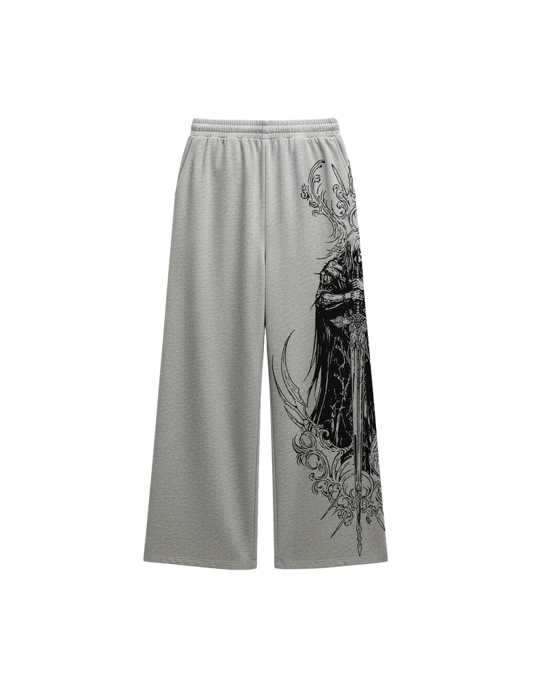 Stryk Grey Unisex Straight Fit Baggy Pants