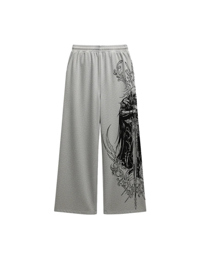 Stryk Grey Unisex Straight Fit Baggy Pants