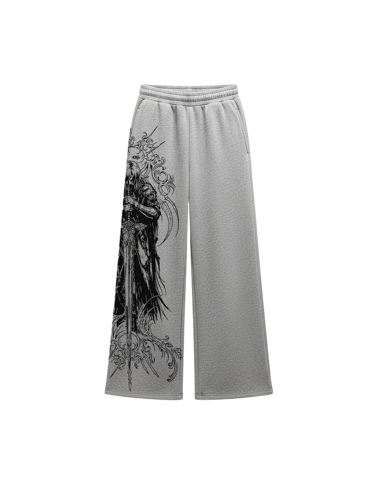 Stryk Grey Unisex Straight Fit Baggy Pants