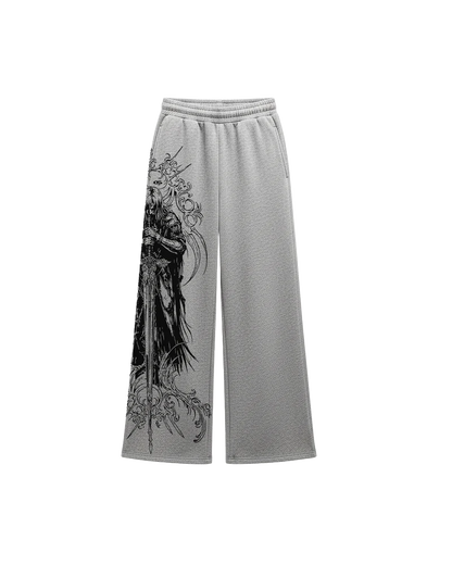 Stryk Grey Unisex Straight Fit Baggy Pants