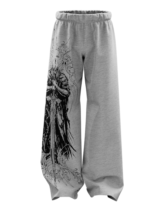 Stryk Grey Unisex Straight Fit Baggy Pants