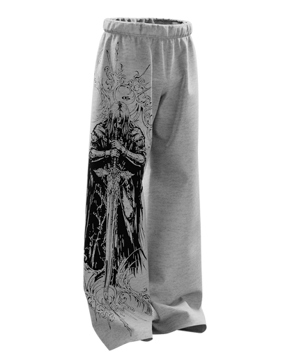 Stryk Grey Unisex Straight Fit Baggy Pants