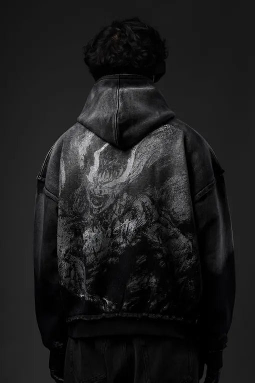 Berserking Menace Grey Hoodie