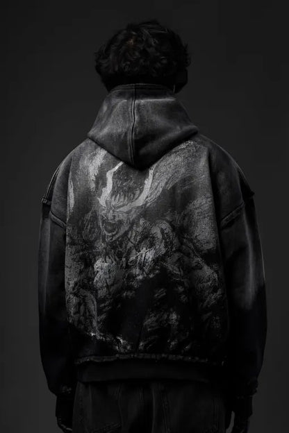 Berserking Menace Grey Hoodie