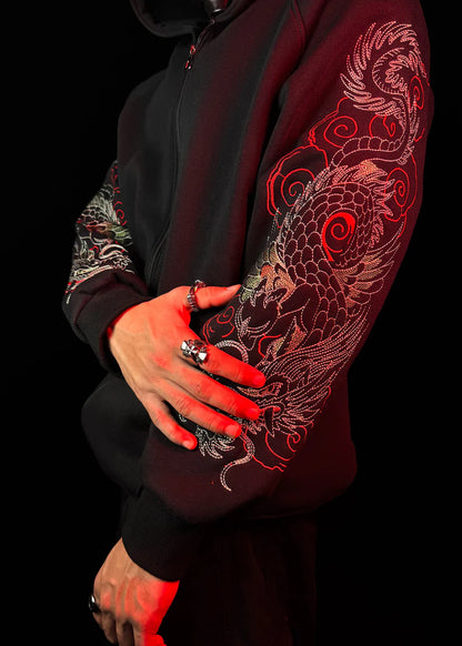 DRAGON EMBROIDERY / ZIPPER